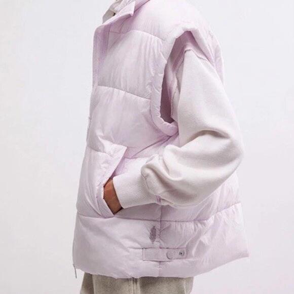 $148 Free People FP Movement Performance In A Bubble Puffer Vest Women's S Pink - Picture 4 of 13